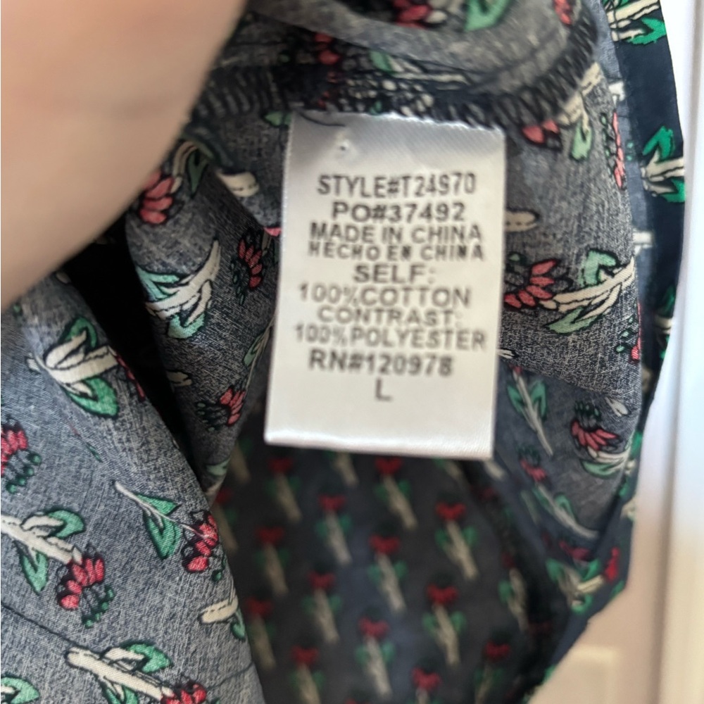 Floral Puff Sleeve Blouse - Picture 4 of 4